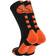 MadSportsStuff Basketball Logo Athletic Crew Socks - Black/Orange