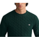 Gant Cotton Cable Knit Crew Neck Sweater - Tartan Green