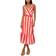 Adrianna Papell Striped Midi Dress - Red/White