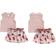Musos Toddler Ribbed Knit Tank Tops & Flower/Strawberry Print Skirts with Belt 2Pcs - Pink