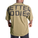 Better Bodies Skull Union Iron Tee - Army Green Melange