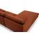 AllModern Miller Stax Rust Performance Velvet Sofa 112" 3 Seater