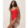 J.Crew Smocked tie-shoulder one-piece swimsuit - Vintage Red