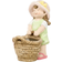 OutSunny Girl with Flower Basket Garden Figure