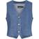 Pieces Sky Denim Vest - Medium Blue Denim