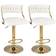 Costway Swivel Beige/Gold Bar Stool 42" 2