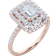 JeenMata Engagement Ring - Rose Gold/Transparent