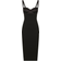 Dolce & Gabbana Jersey Mid Dress with Corset Style Bra Top - Black