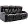 More4Homes Caesar Black Sofa 207cm 3-Sitzer