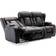 More4Homes Caesar Black Sofa 207cm 3-Sitzer