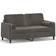 vidaXL Sectional Couch with Pillows and Cushions Dark Gray Sofa 62.2" 3 Seater