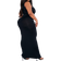 PrettyLittleThing High Neck Midaxi Dress Plus Size - Black