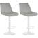 CLP Set of 2 White/Grey Sitzhocker 112cm 2Stk.