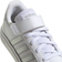 Adidas Kid's Grand Court Elastic Lace & Top Strap - Cloud White/Matte Silver/Matte Silver