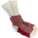 Nostebarn Medium Thick Wool Socks - Natural White/Red