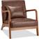 AECOJOY Mid Century Modern Accent Chair Brown Armchair 28.8"