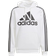 Adidas Men's Essentials Fleece 3 Stripes Logo Hoodie - White/Black