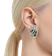 Swarovski Hyperbola Earring - Silver/Green/Transparent