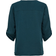 Only Divya Solid Top with 3/4th Sleeve - Blue/Reflecting Pond