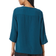 Only Divya Solid Top with 3/4th Sleeve - Blue/Reflecting Pond