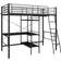 vidaXL Bunk Bed with Table Frame Metal 97.5x210cm