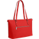 Coach Gallery Tote Bag - Silver/Miami Red