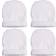 Craft Express Baby Fleece Sublimation Hats 4-pack - White