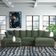 Wade Logan Ashira Green Corduroy Sofa 126.5" 5 5 Seater