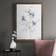 Wexford Homes Indigo Sketch II Walnut Framed Art 31.5x43.5"
