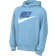 Nike Big Kid's Sportswear Club Fleece Hoodie - Aquarius Blue/White/Star Blue