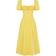 House of CB Tallulah Floral Puff Sleeve Midi Dress - Yellow