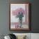Wexford Homes Windowsill Floral I Maple Framed Art 27.5x37.5"