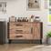 Costway Buffet Rustic Brown Sideboard 47x29.5"