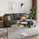 Wade Logan Aretina Gray Sofa 70.8" 3 Seater