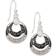 Charter Club Orbital Drop Earrings - Silver/Black/Transparent