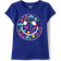 The Children's Place Girl's Icon Happy Face Graphic Tee - Electric Violet