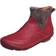 Jsaierl Classic Faux Leather Western Booties - Red