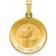 Zen Jewelz Satin St Gerard Medal Hollow Pendant Charm - Gold