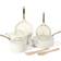 Martha Stewart Galway Premium Nonstick Linen White Cookware Set with lid 10 Parts