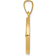 Zen Jewelz Satin St Gerard Medal Hollow Pendant Charm - Gold