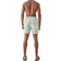 boohooMAN Watercolour Camo Swim Short - Green