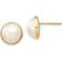 Auriga Stud Earrings - Gold/Pearls