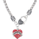 Frcolor Daughter Daddy Necklace - Silver/Red