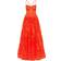 Milla Tangerine Tulle Ornament Maxi Dress - Coral