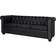 vidaXL Chesterfield Black Sofa 78.9" 3 Seater