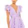 Mac Duggal Pleated Ruffle Cap Sleeve Flowy A Line Gown - Lilac