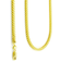 Nuragold Franco Wheat Spiga Foxtail Chain Necklace 3.5mm - Gold