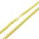 Nuragold Franco Wheat Spiga Foxtail Chain Necklace 3.5mm - Gold