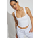 Garage Amber Portrait Neck Tank Top - Bright White