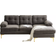 Simplie Fun Modern Sectional Couches Brown Sofa 83"